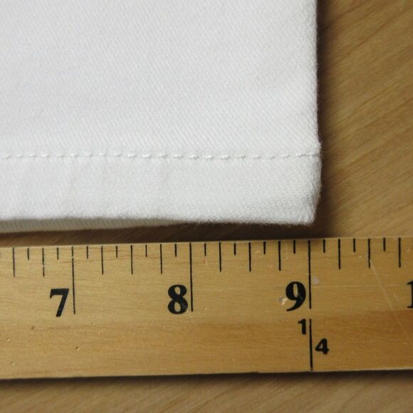 TERRA & SKY High Rise Straight Leg Jeans Plus Sz 28W Vivid White Core Denim NWT - Picture 11 of 13